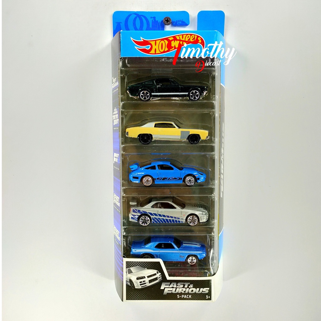 Jual Hot Wheels Gift Pack Isi Fast Furious Nissan Skyline Custom Mustang Monte Carlo Porsche