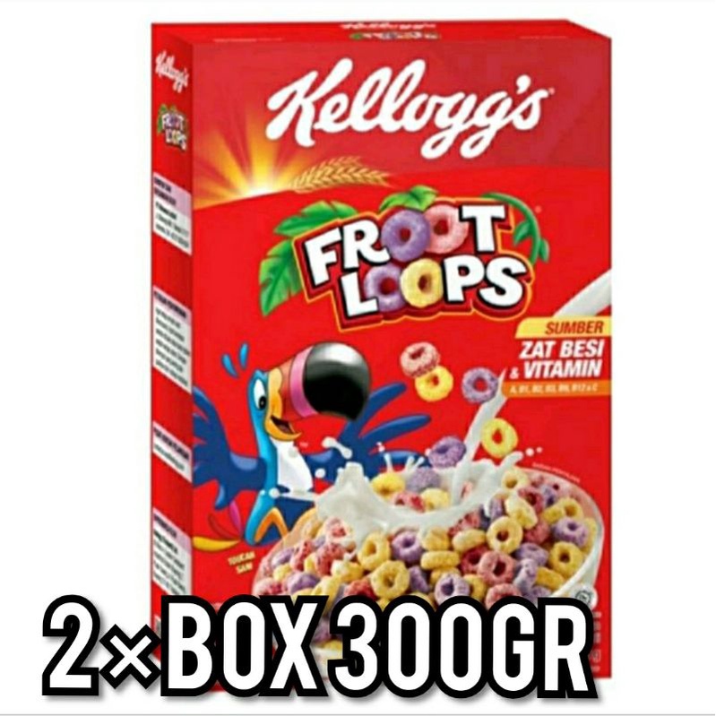 Jual Kelloggs Froot Loops 2 Box 300gr Shopee Indonesia