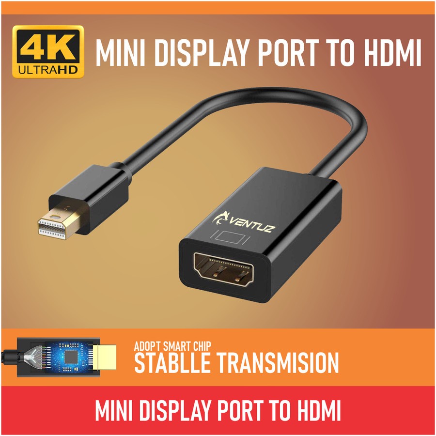 Jual VENTUZ Converter Adapter Mini Display Port To HDMI DP To HDMI