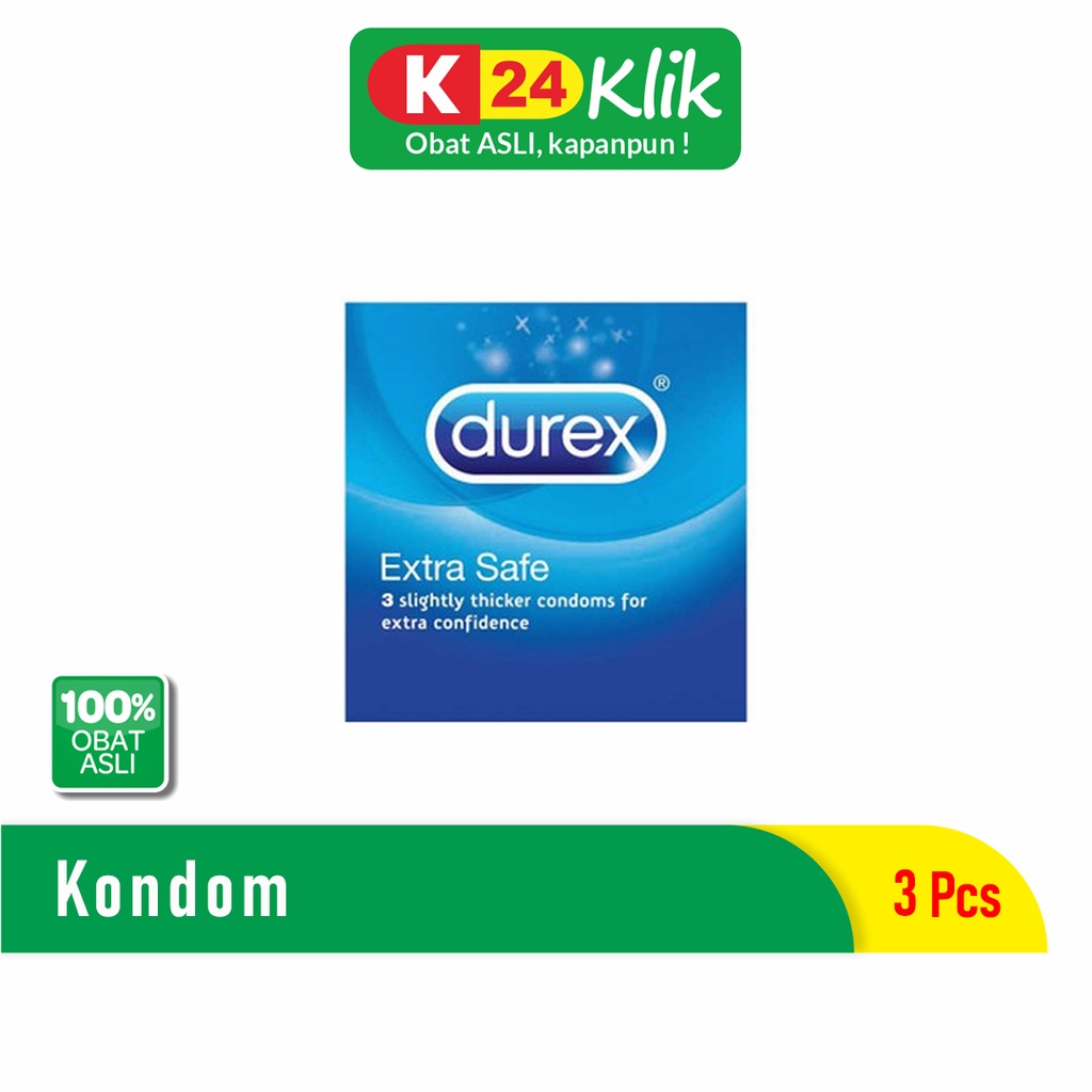 Jual Durex Extra Safe 1 Kotak (Isi 3 Pcs) | Shopee Indonesia
