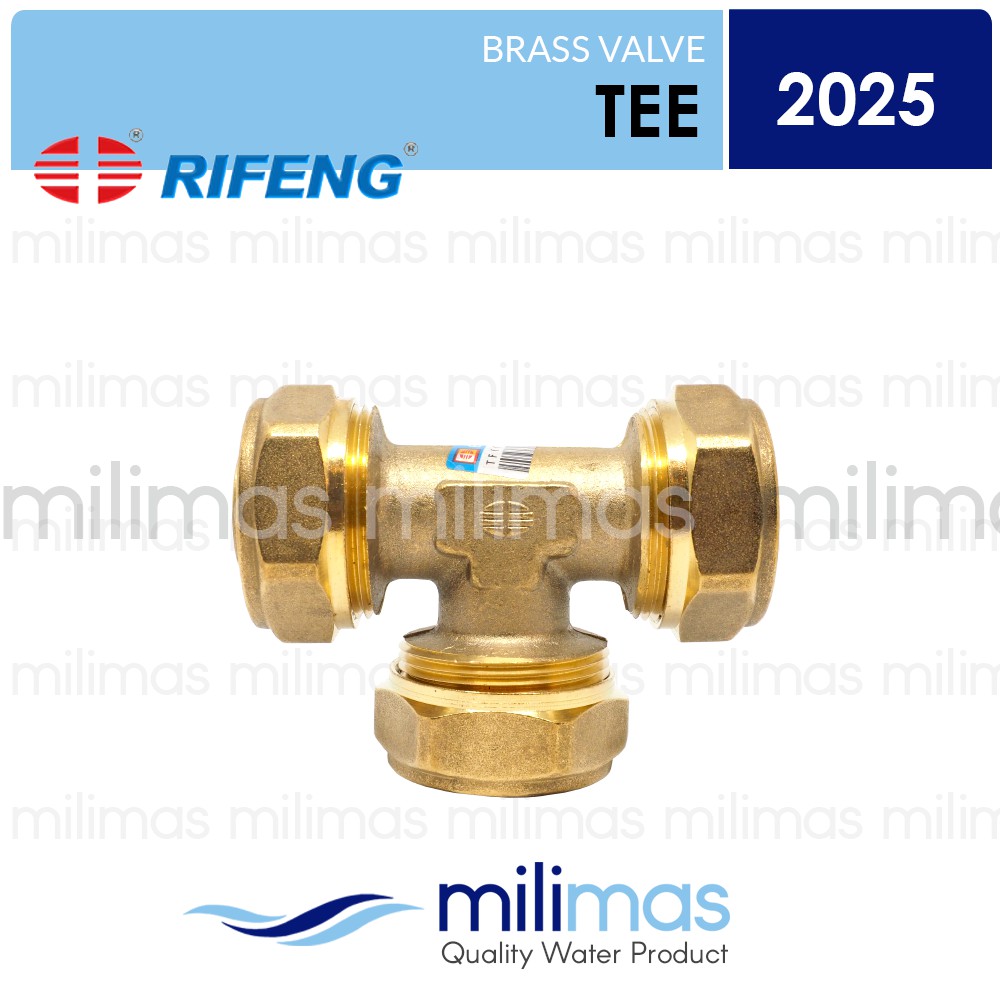 Jual RIFENG - TEE Kuningan Uk. 2025 - Fitting Pipa PEX | Shopee Indonesia