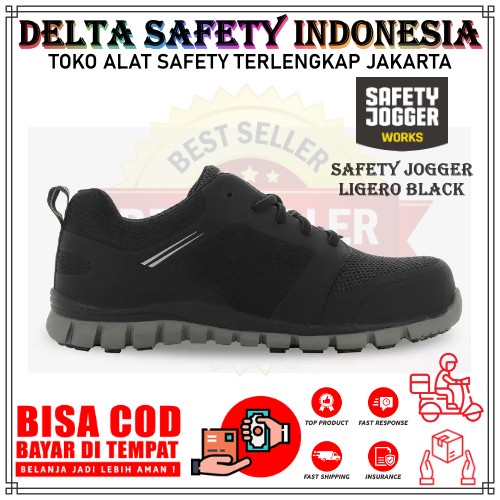 Jual Sepatu Safety Jogger Ligero S1p Black Original Safety Shoes