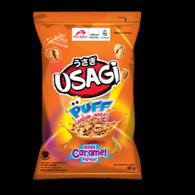 Jual Usagi Puff Rasa Caramel 60 gram - Dua Kelinci | Shopee Indonesia