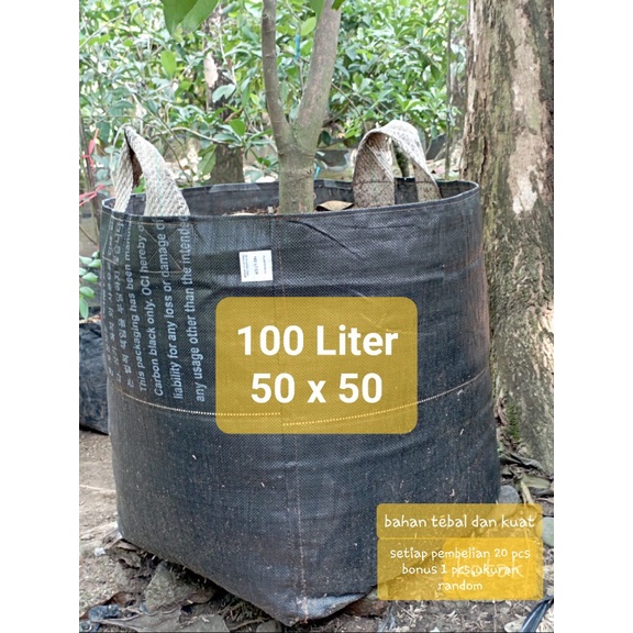 Planter Bag ukuran 100 liter ( 50x50 ) Pot Tanaman