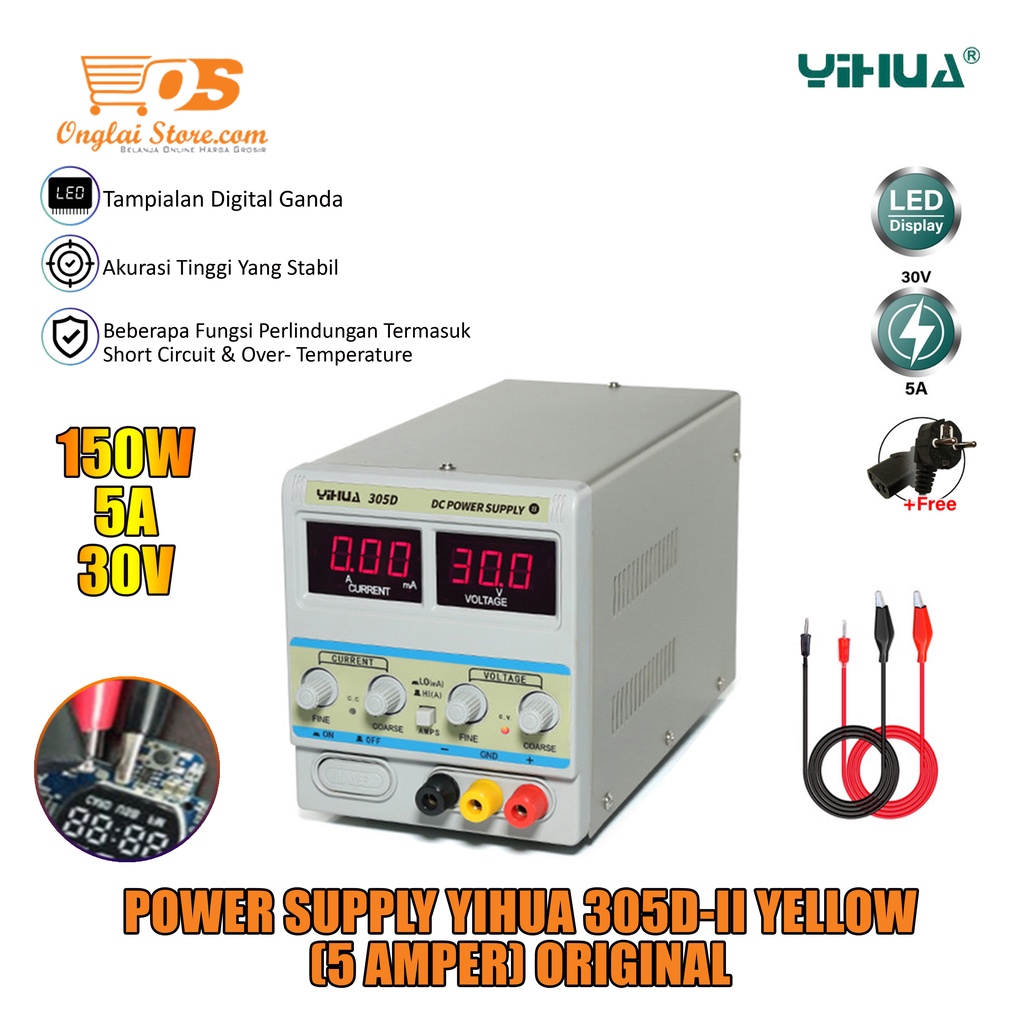 Jual Power Supply Yihua Ps D Tombol Yellow Amper Original