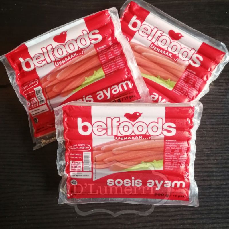 Jual Belfoods Uenaaak Sosis Ayam 500gr Isi 15 Pcs Shopee Indonesia