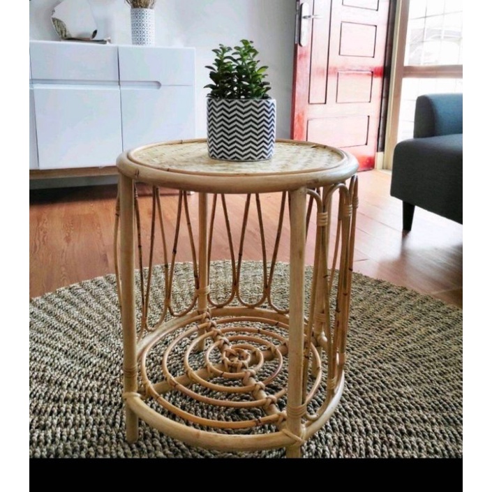 Jual meja rotan aeshetetic | Shopee Indonesia