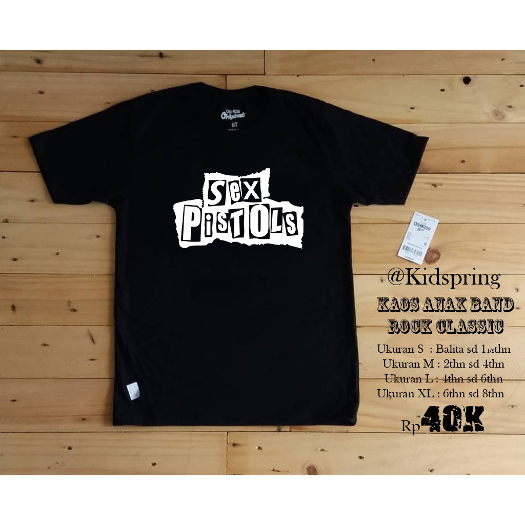 Jual Kaos Band Rock Classic Lagent Sex Pistol Punk Pop Music Anak Laki  Perempuan Gratis Ongkir HMC #052 | Shopee Indonesia