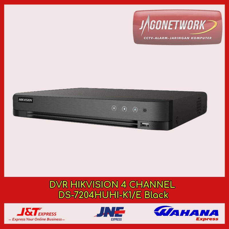 Jual DVR HIKVISION 4 CHANNEL DS-7204HUHI-K1/E Black | Shopee Indonesia