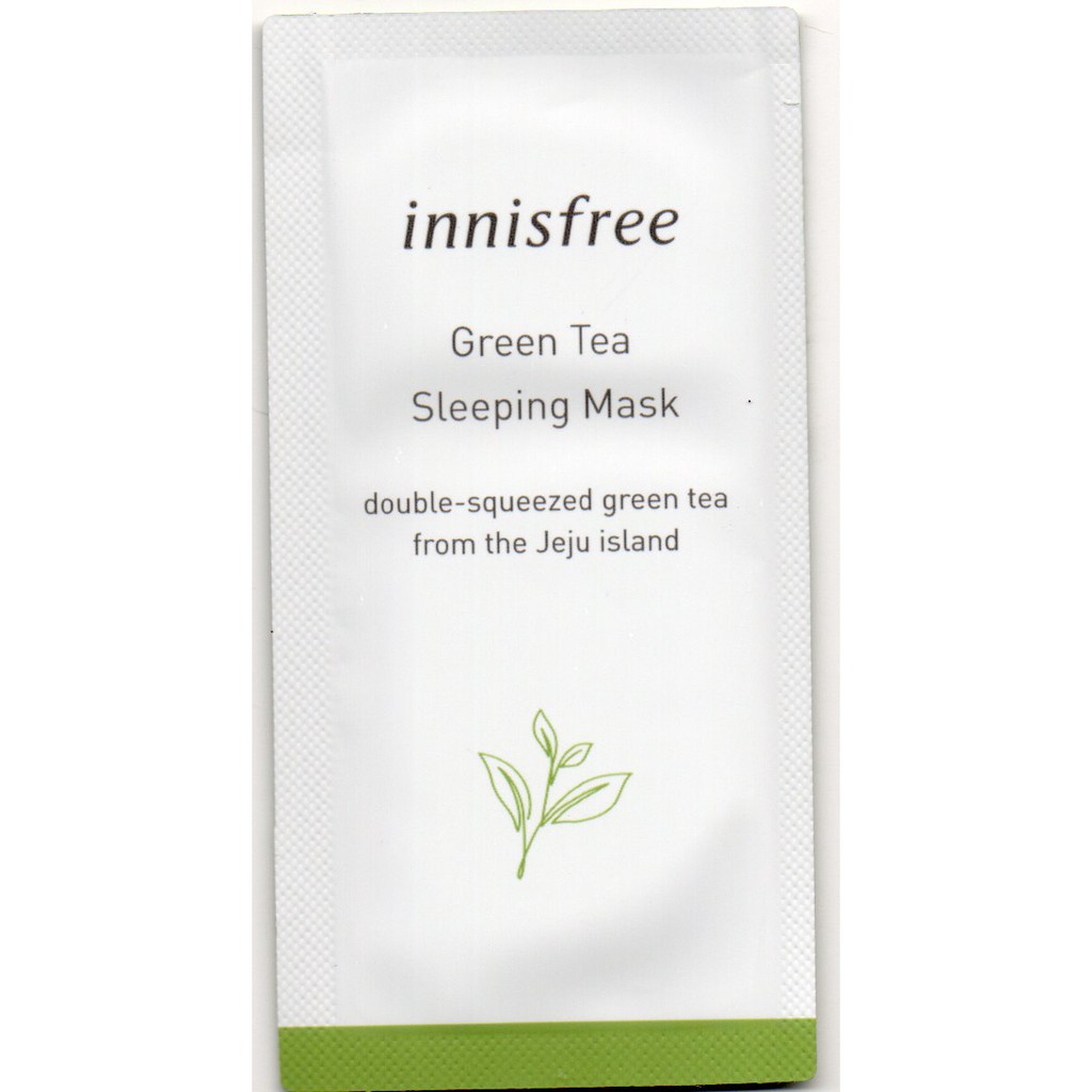 Jual INNISFREE Green Tea Sleeping Mask 3ml (sample / sachet) | Shopee ...