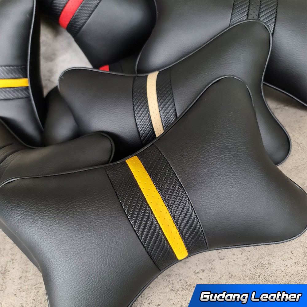 Jual Bantal Mobil Kulit Sintetis - Racing Series | Shopee Indonesia