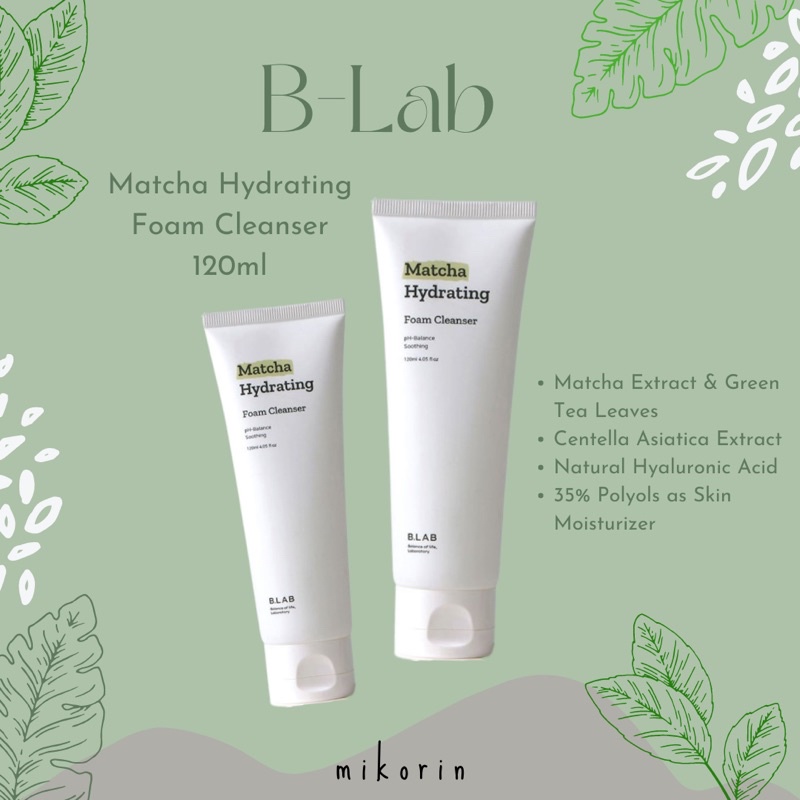 Jual B.LAB Matcha Hydrating Foam Cleanser 120ml | Shopee Indonesia