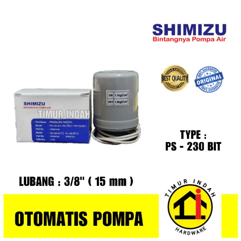 Jual otomatis pressure switch pompa SHIMIZU PS 230 bit wasser pw 225 ea ...