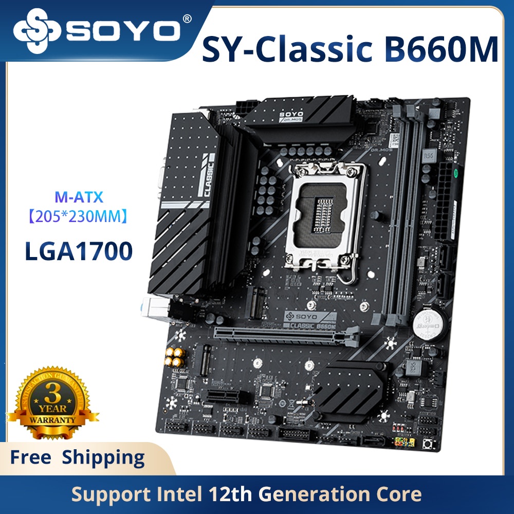 Jual PREORDER SOYO SY-Classic B660M DDR4 Memory Slots Rams Computer VGA ...
