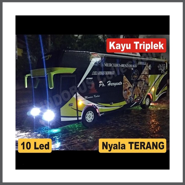 Jual Miniatur Bus Bis Haryanto Jb Shd Livery Gunungan Lampu Klzjk Shopee Indonesia