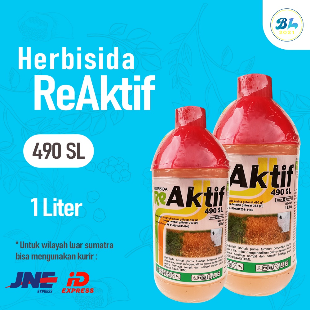 Jual Herbisida Reaktif 490 Sl 1 Liter Pembasmi Rumput Dan Gulma