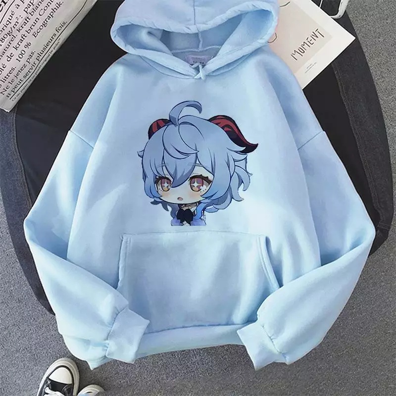 Jual Sweater Hoodie Anime Genshin Impact Ganyu Xiao Hu Tao Kaedehara