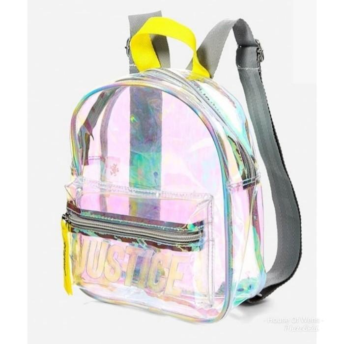 Jual Justice Clear Logo Mini Backpack Tas Anak Backpack Justice