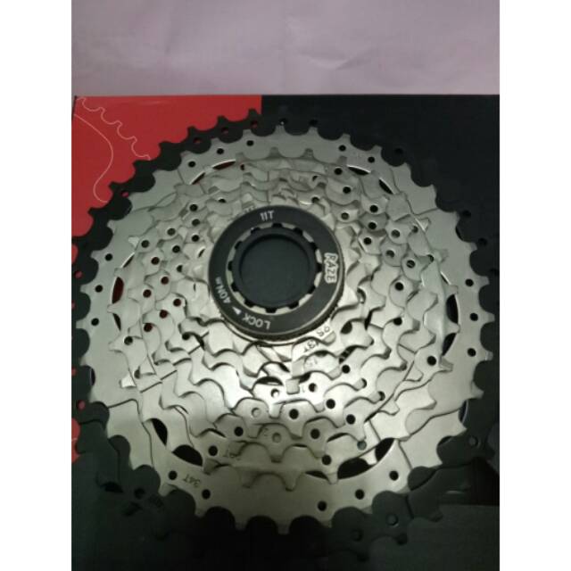 Jual Sproket casset 9speed merk raze ukuran 11-42t cocok untuk tanjakan ...