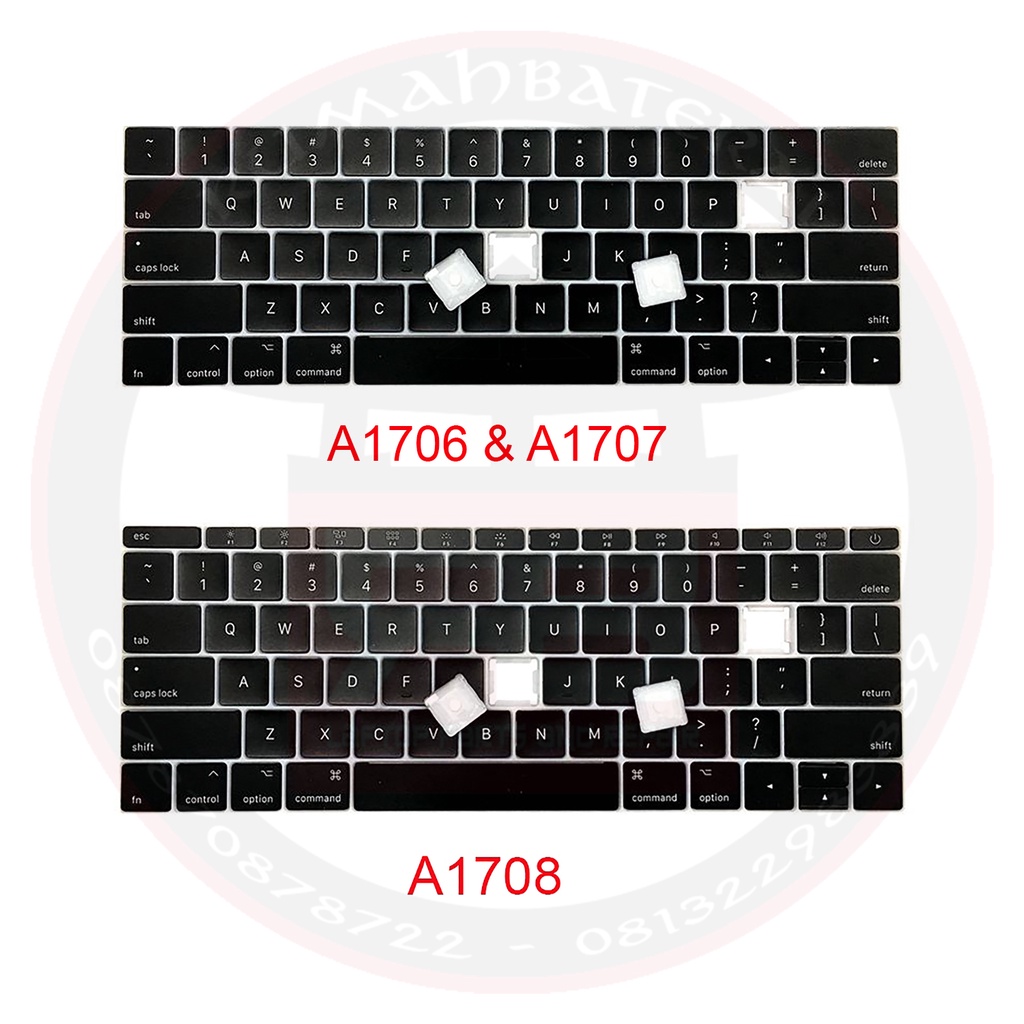 Jual Tombol huruf Keyboard key caps Macbook Pro A1706 A1707 A1708
