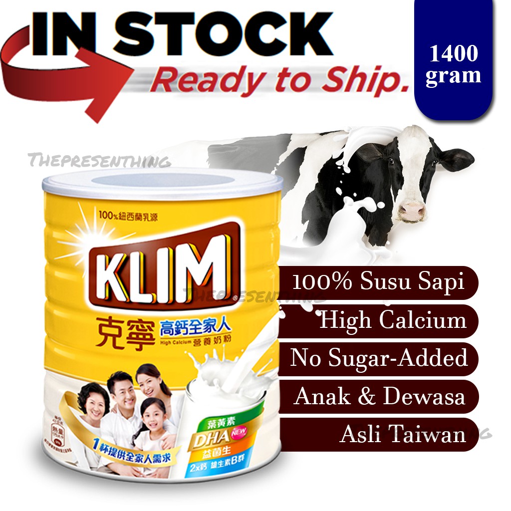 Jual Susu Klim Taiwan Original 1400gr 14kg Untuk Umum Shopee Indonesia 7575