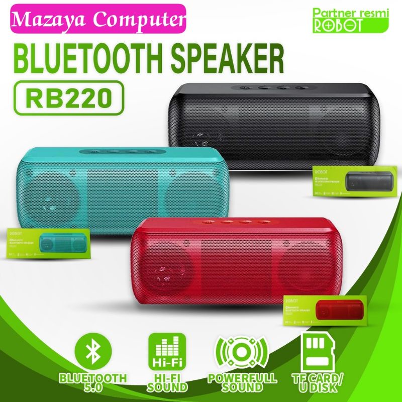 Jual ROBOT RB220 Speaker HiFi Bluetooth Portable Aktif Sound Bass Audio ...