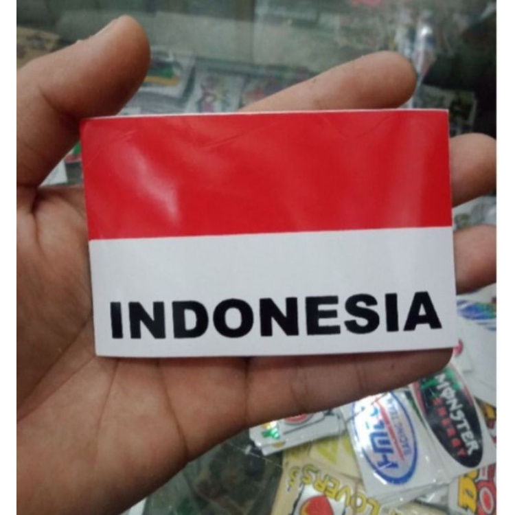 Jual Sticker Bendera Indonesia Stiker Bendera Merah Putih Shopee Indonesia