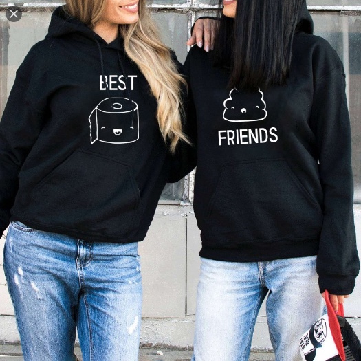 Jual HOODIE COUPLE BEST AND FRIEND | Shopee Indonesia