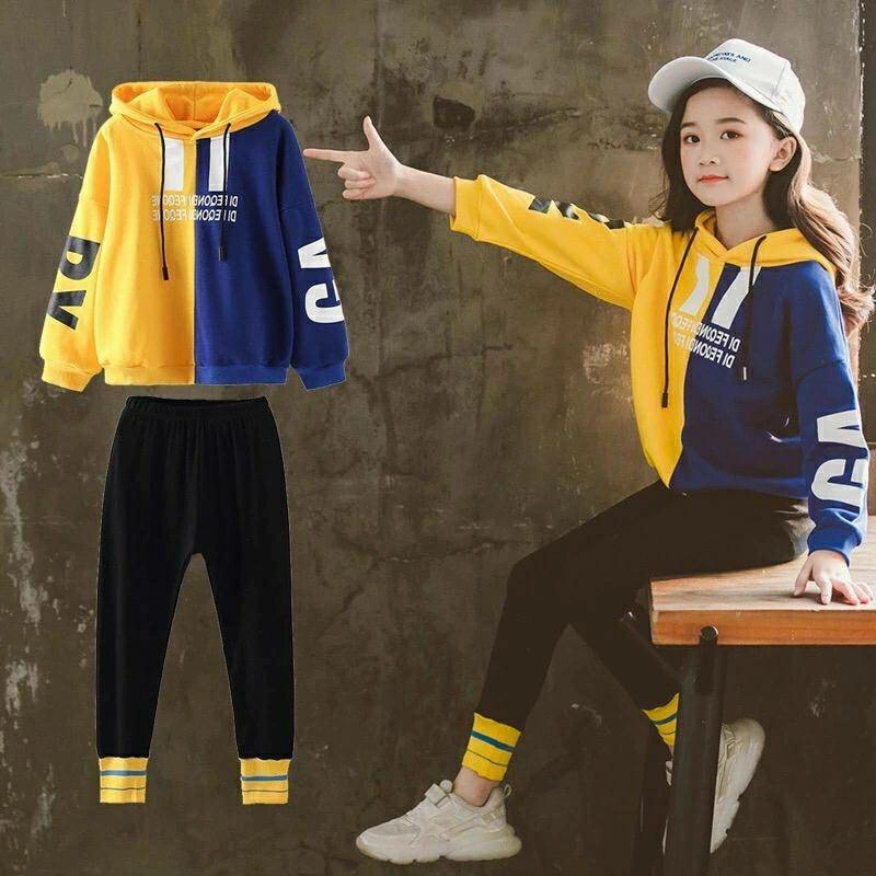 Jual Setelan Anak Hoodie Perempuan Cewek Fegone Kid Lengan Panjang