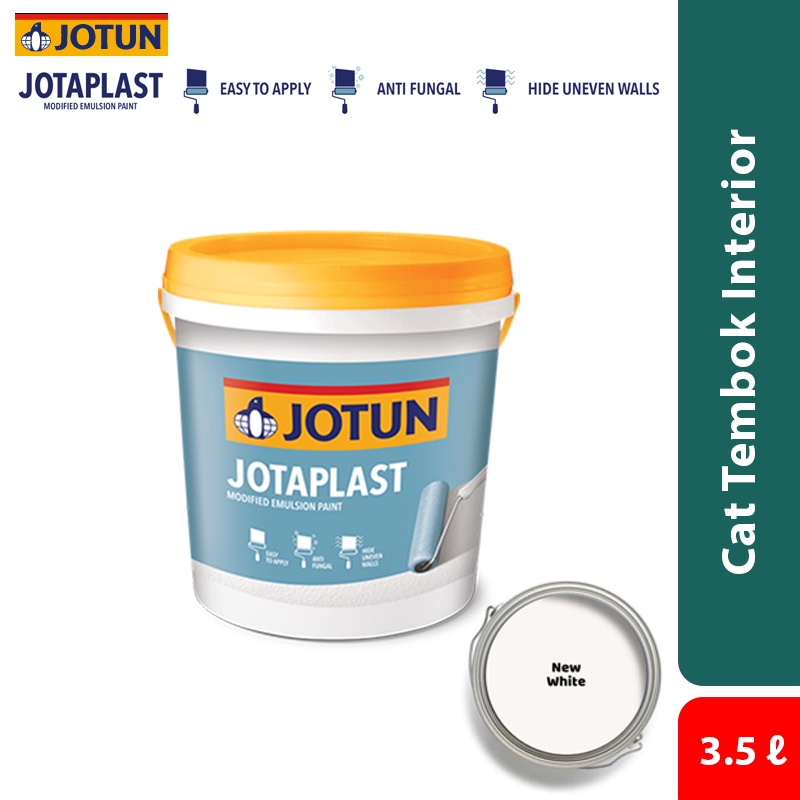 Jual Cat Tembok Interior Jotun Jotaplast New White Putih 35 Liter Shopee Indonesia 0466