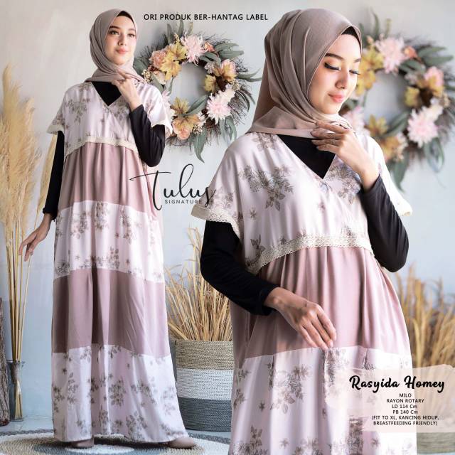 Jual HOMEY DRESS TERNYAMAN RASYIDA mix Renda | Shopee Indonesia