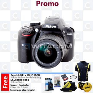 Jual Nikon D3400 kit AF P DX 18 55mm 3 5 5 6G VR Lens Terlaris | Shopee ...