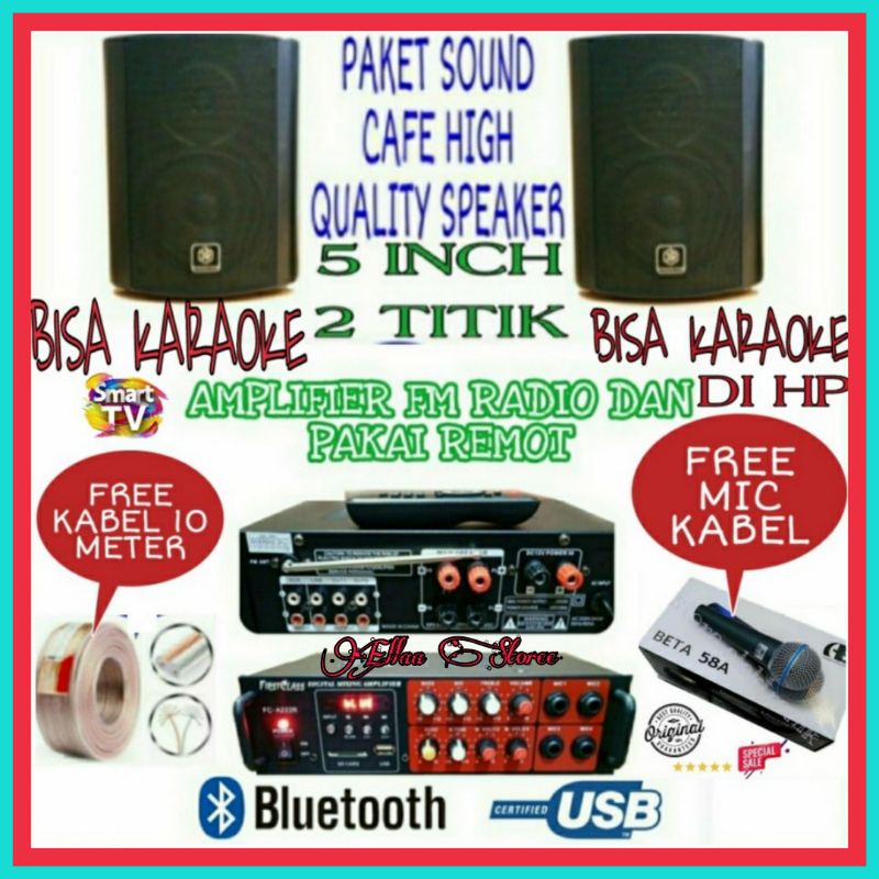 Jual Paket Sound Karaoke Mini Bisa Di Smart Tv Dan Hp Android Bluetooth