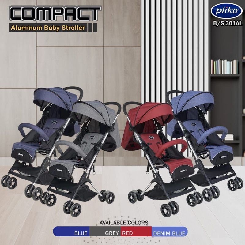 Jual Stroller Pliko 301 Compact Kereta Dorong Bayi Cabin Size