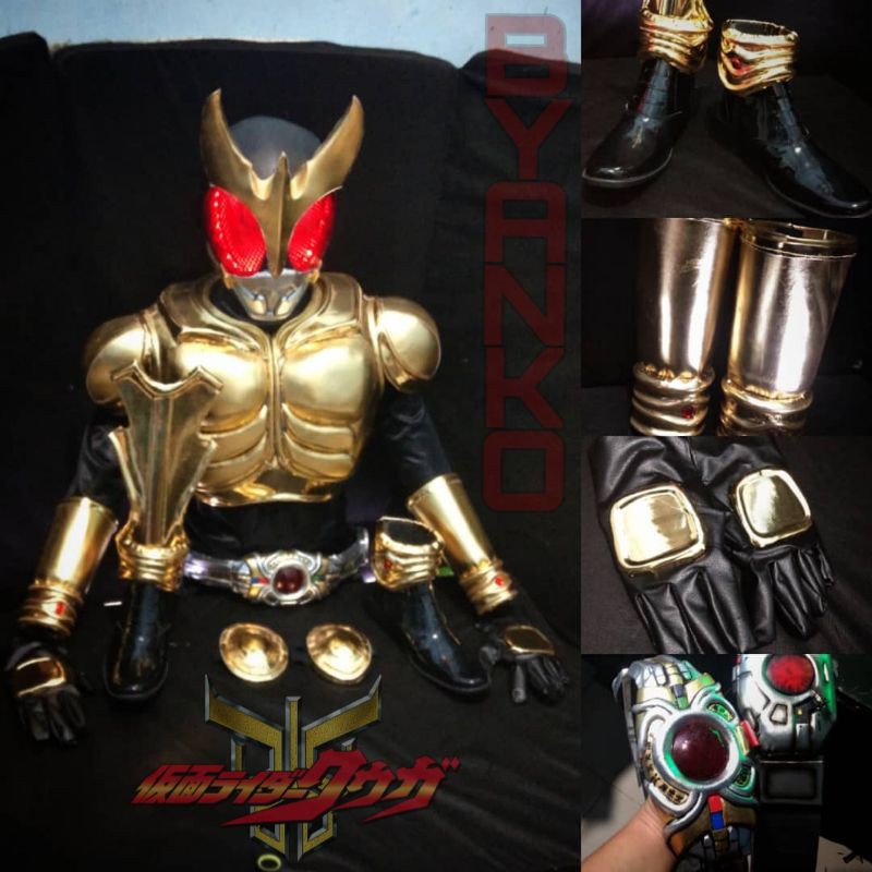 Cosplay kostum kamen rider kuuga gold