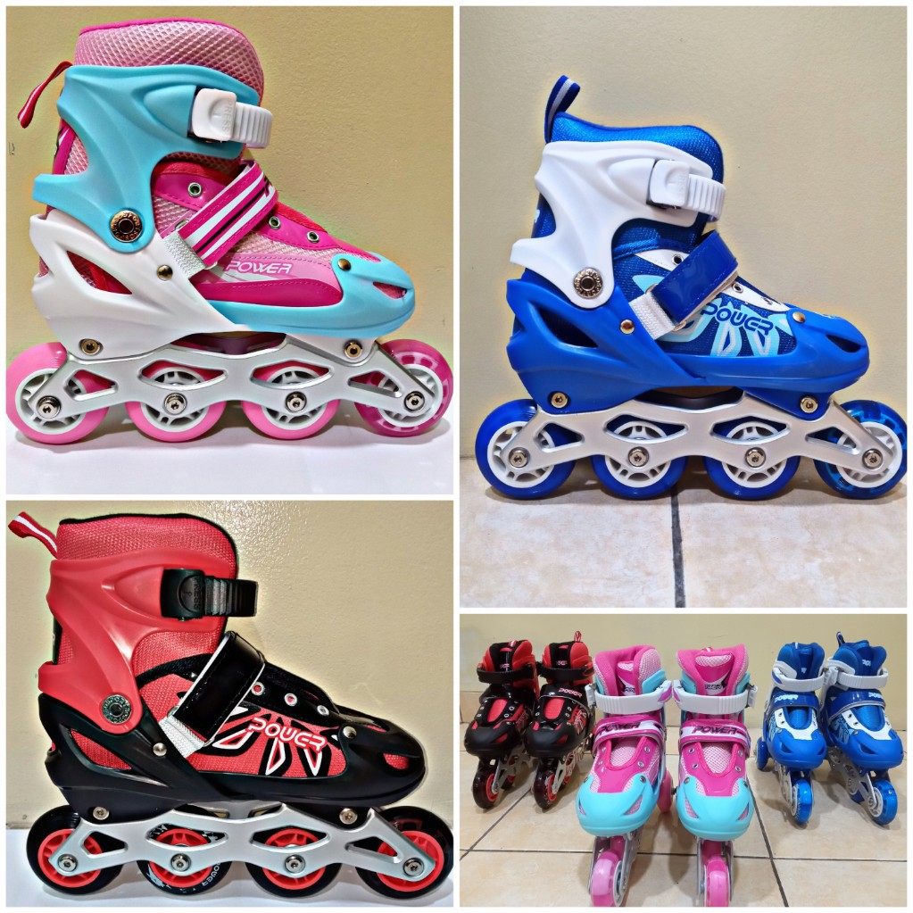Jual SEPATU RODA INLINE SKATE BISA MODEL BAJAJ MERK POWER FREE BAUT DAN ...