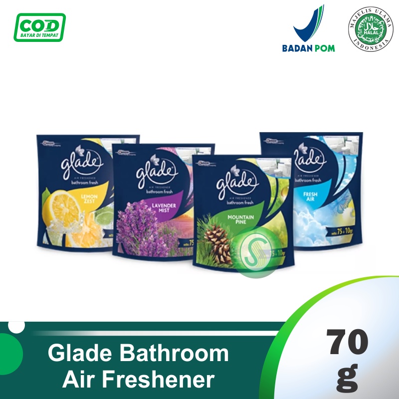 Jual Glade Bathroom Air Freshener 75gr Pengharum Kamar Mandi Shopee
