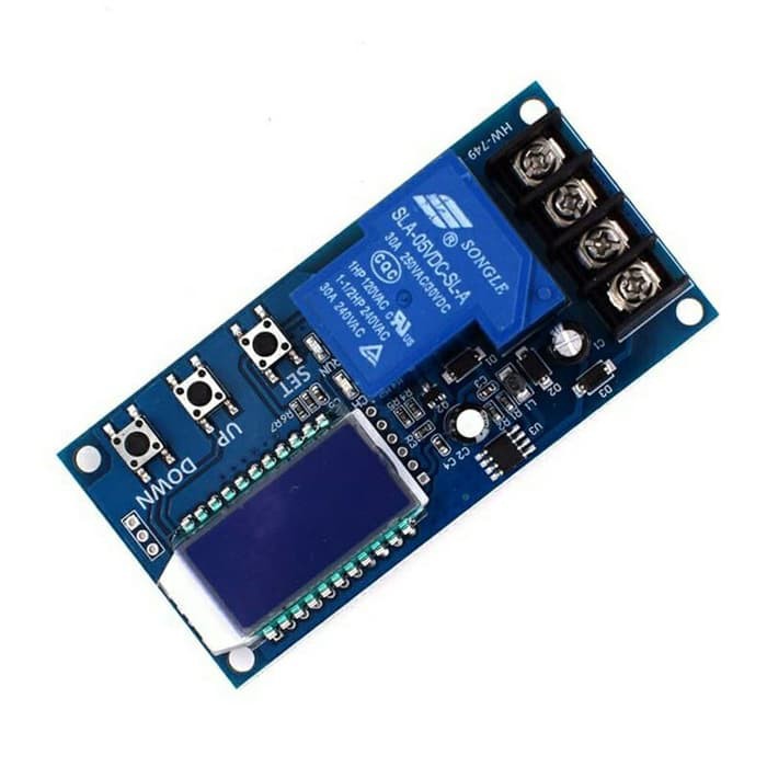 Jual modul charger otomatis 30A lcd display 6-60V input motor mobil ...