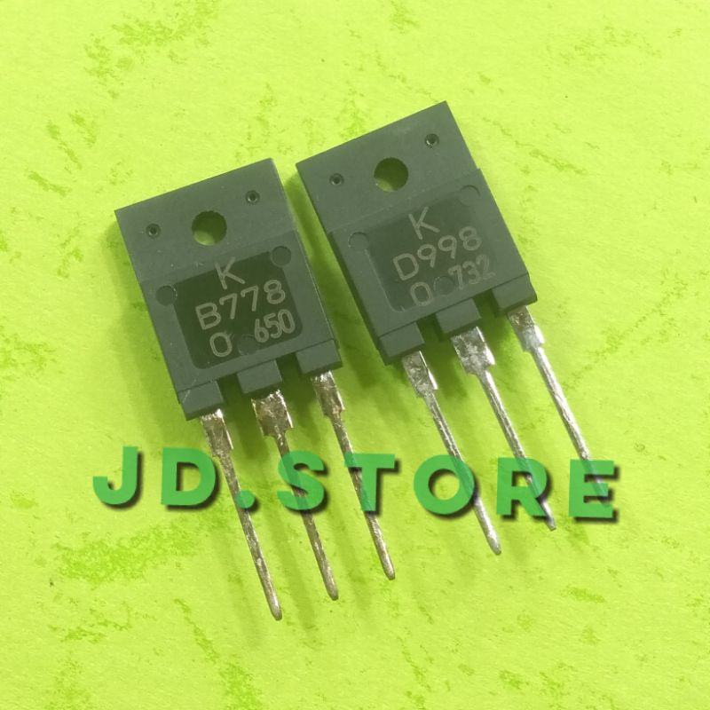 Paire De Transistors 2SB778 / 2SD998 (B778 / D998) – Boîtier TO-3P, Marque KEC, Neuf