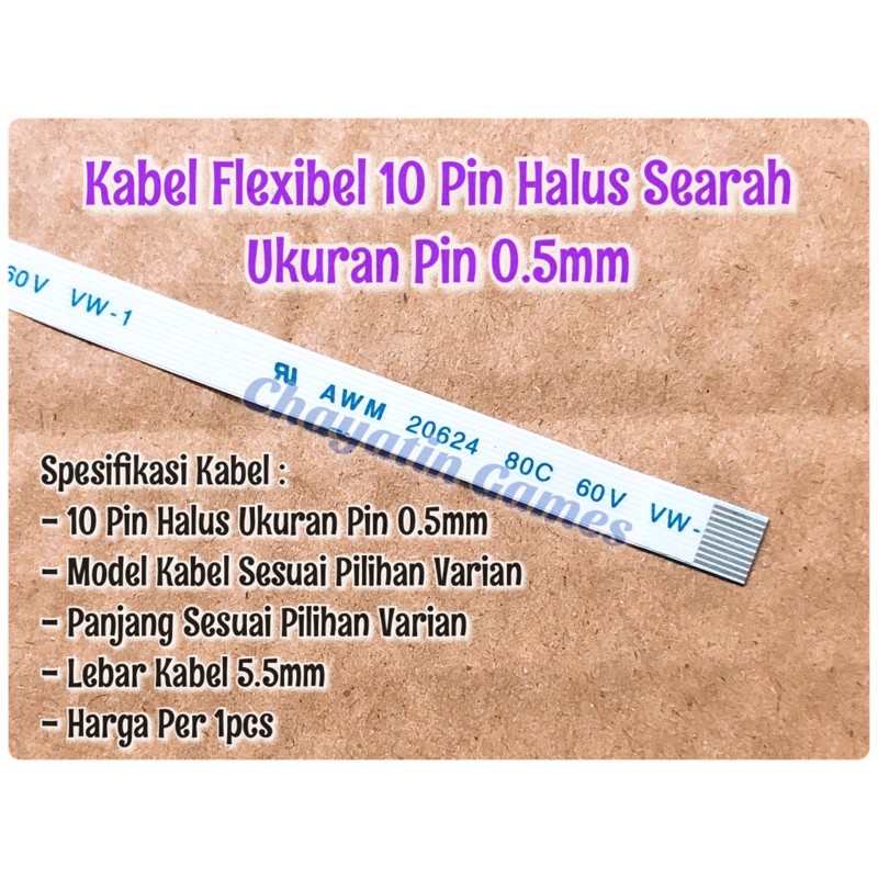 Jual Kabel Flexibel 10 Pin Halus Searah Sesuai Varian Ukuran Pin 0