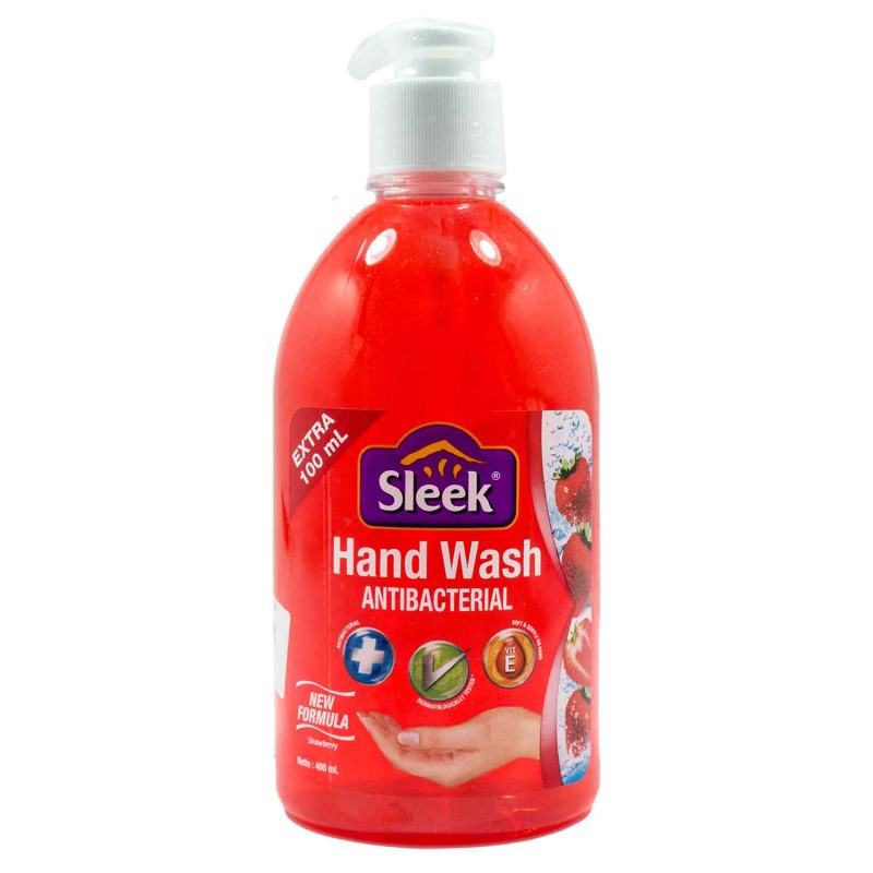 Jual Sleek Hand Wash Strawberry 500 ml Botol Botol Sabun Cuci Tangan ...