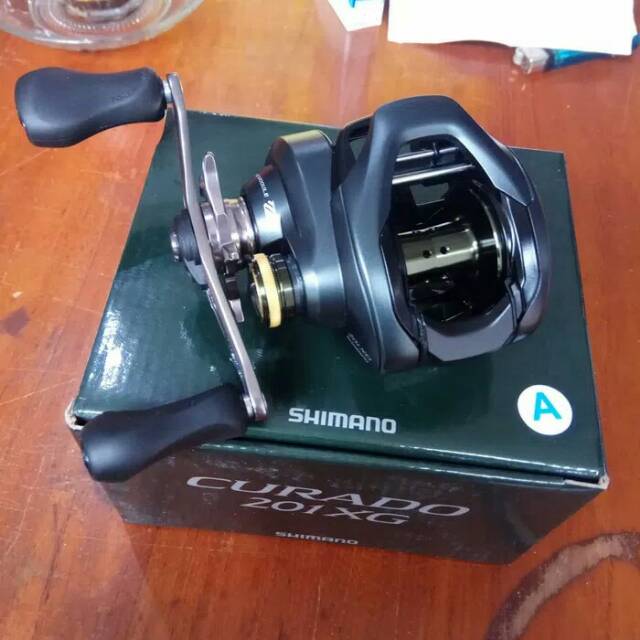 Reel BC SHIMANO CURADO 201 XG left handle katrol Bait Casting 201XG handel  kiri made in Malaysia