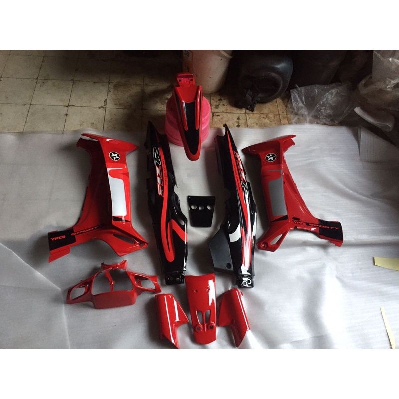 Jual body fullset fizz R warna merah hitam caltek | Shopee Indonesia
