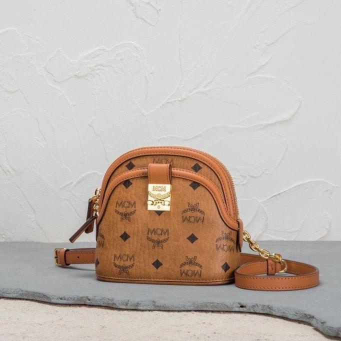 Jual Tas mcm anna visetos mini crossbody bag asli Shopee Indonesia