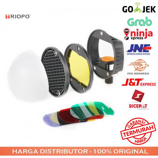 Jual TRIOPO Speedlite Flash Light Modifier DIffuser Reflector - TR08 ...