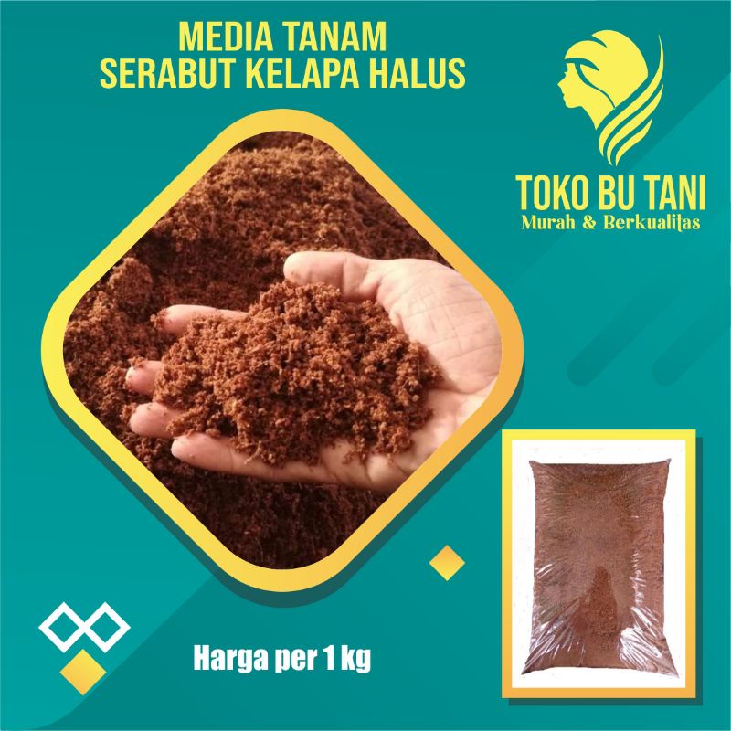 Jual MEDIA TANAM COCOPEAT SABUT KELAPA HALUS 1KG | Shopee Indonesia