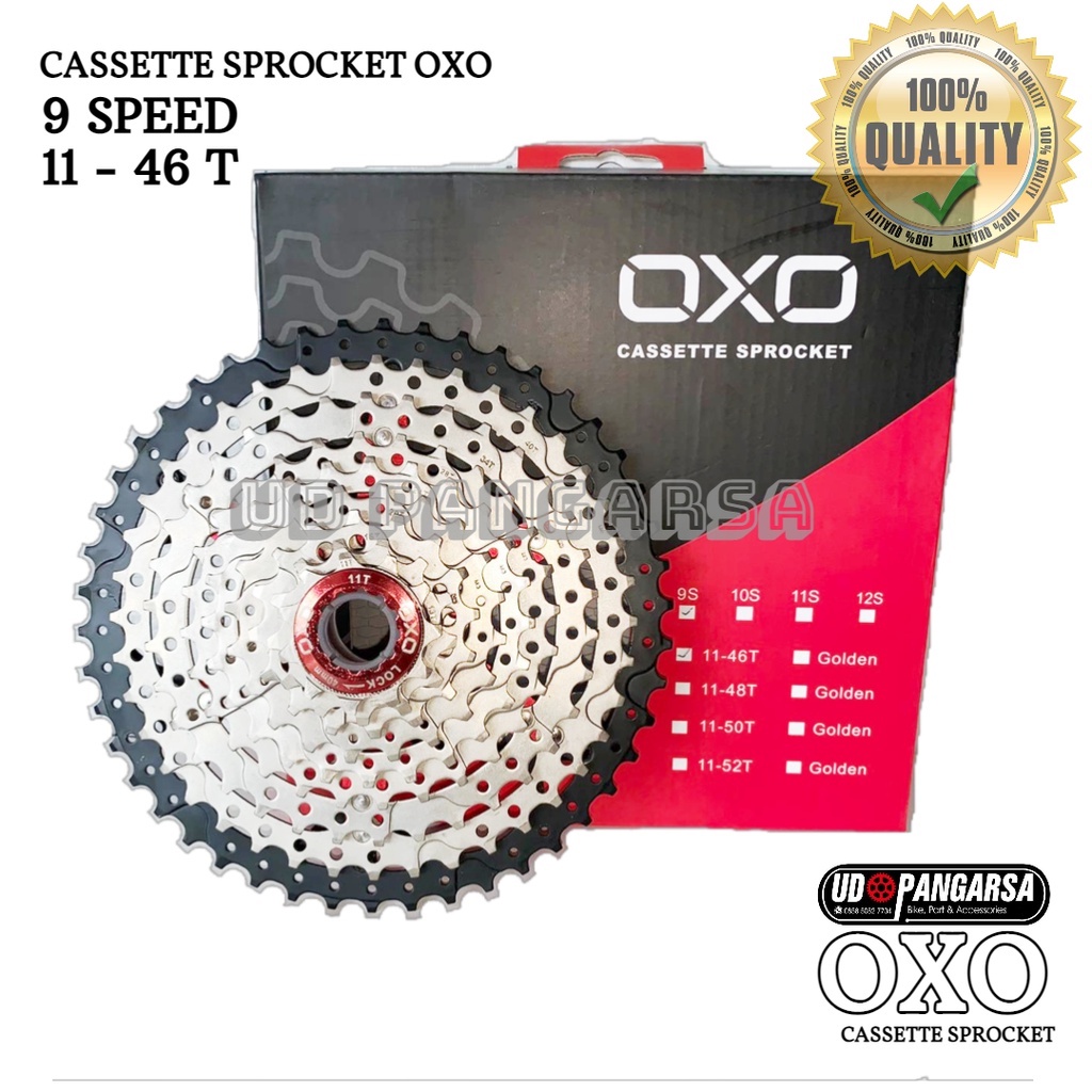 Jual SPROCKET CASSETTE OXO 8 9 10 SPEED 11 - 36 42 46 50 T SEPEDA LIPAT ...