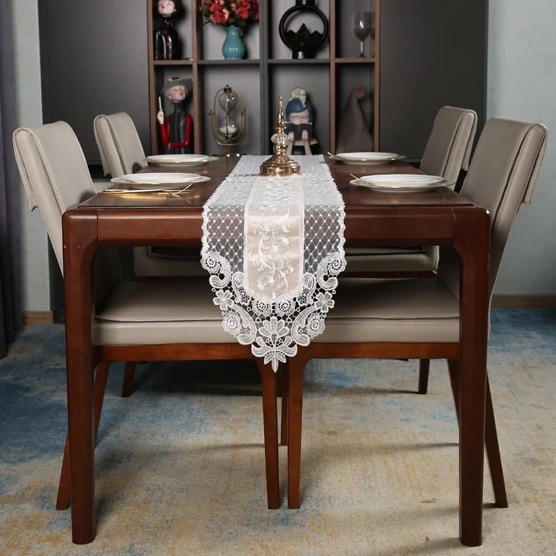 Jual Table Runner Korean Premium Lace / Taplak Meja Tamu Panjang Renda ...