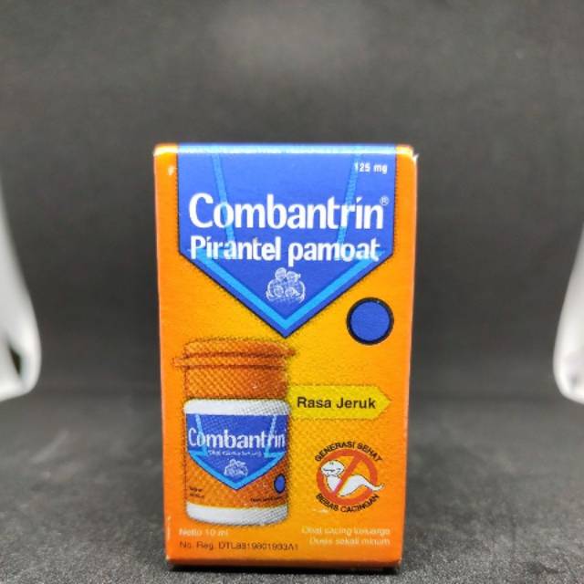 Jual Combantrin syrup Obat Cacing Anak dengan rasa jeruk 10ml | Shopee ...