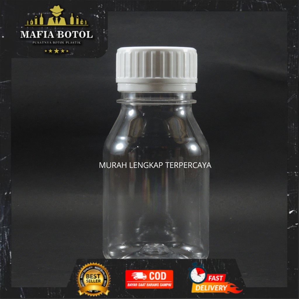 Jual Botol Plastik PS 250 ml Segel Tutup Cantik Minuman Tempat Kapsul ...